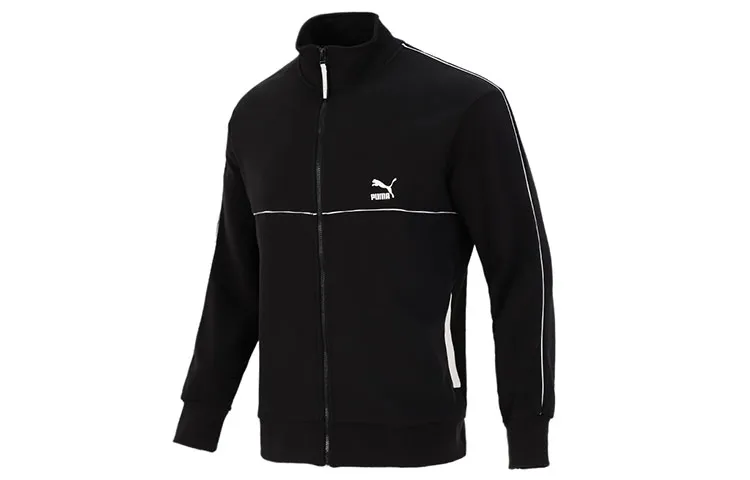 PUMA Jackets Men's Black Stand Collar Moderate Other