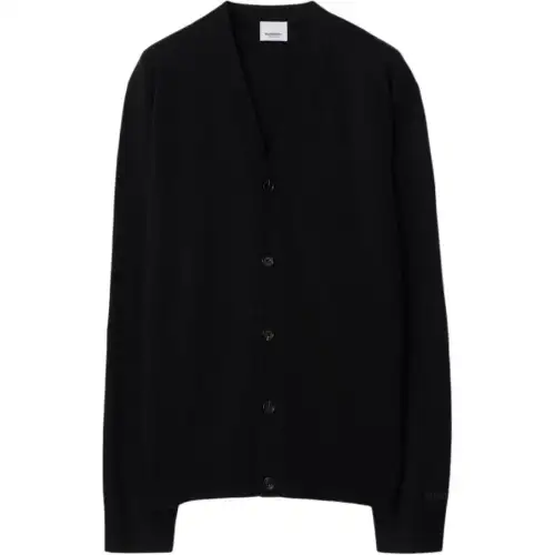 Burberry Knitwear Men's Black V Neck Moderate Other