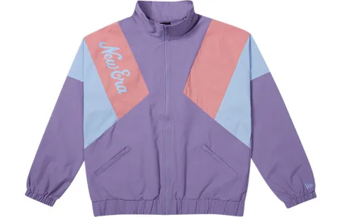 New Era Jackets Unisex Purple Stand Collar Moderate Other