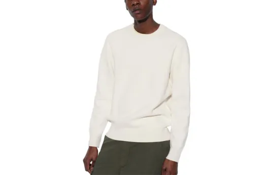 UNIQLO Sweaters Unisex Ivory Crew Neck Moderate Other