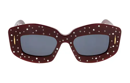 LOEWE Embellished Rectangle Frame Sunglasses