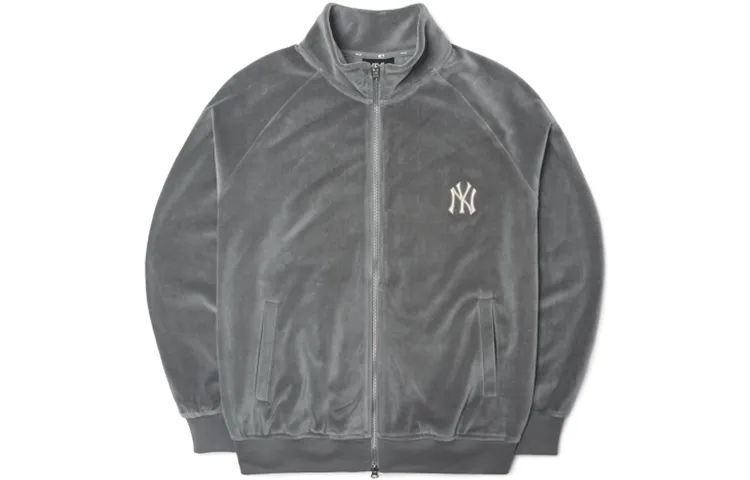 MLB New York Yankees Jackets Unisex Gray Stand Collar Moderate Other