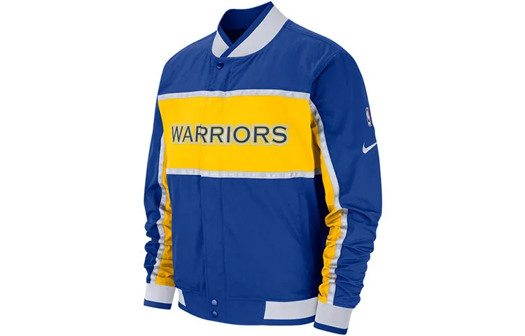 Nike colourblock-design bomber jacket
