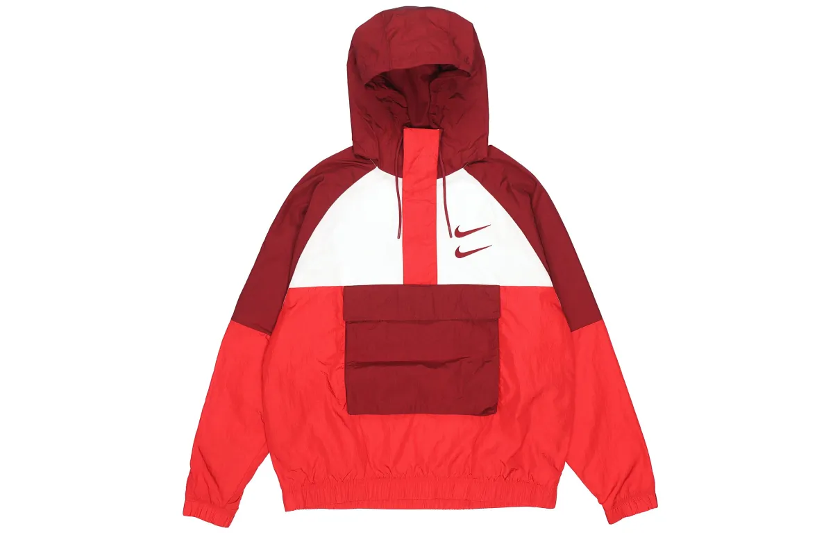 Nike Jackets Men's Red Hooded Moderate Other