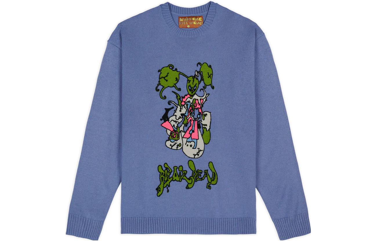 Свитер Brain Dead CYBER BUNNY SWEATER (синий)