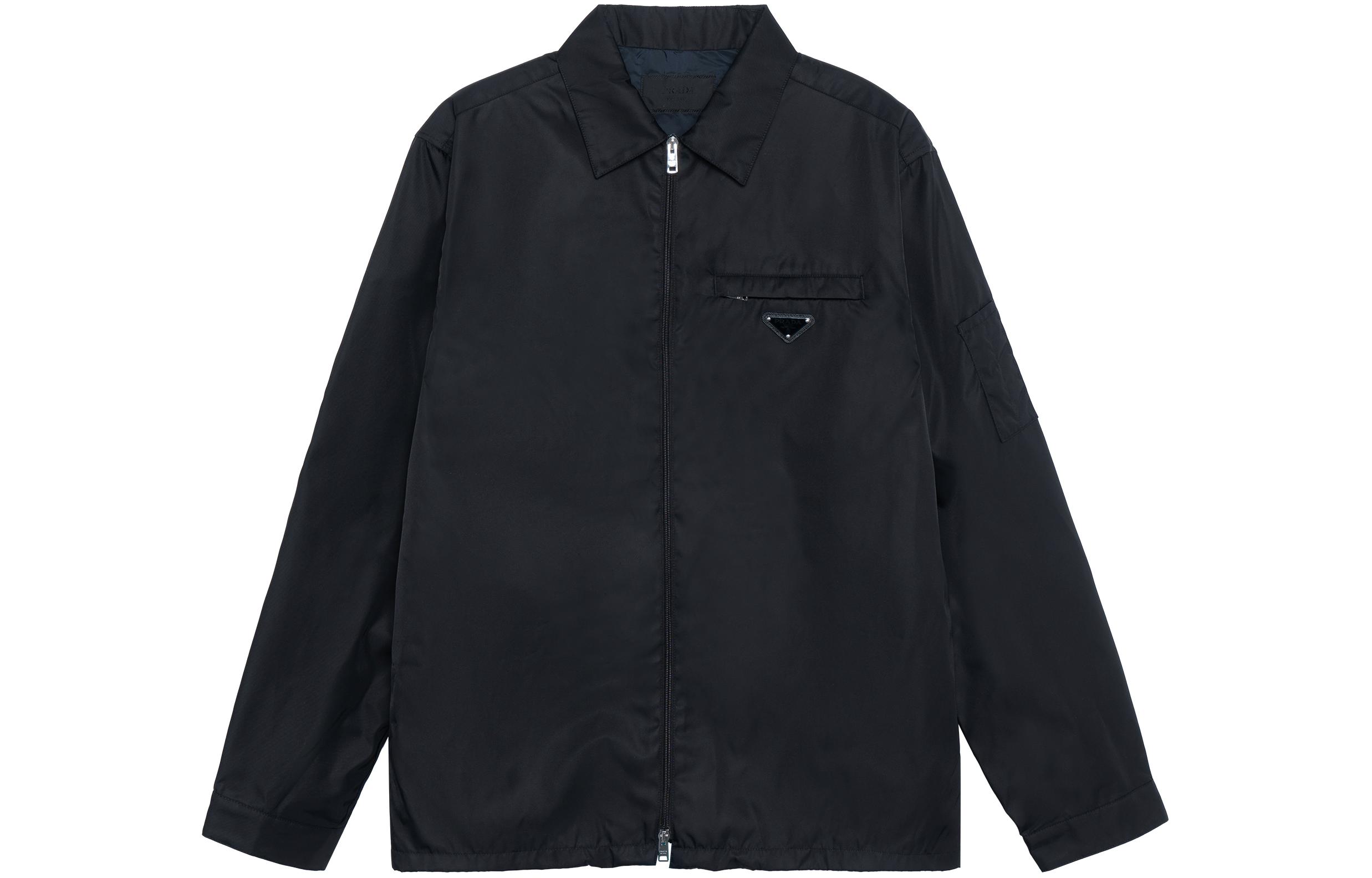 PRADA Prada, long-sleeve with zipper, black jacket