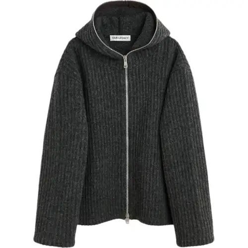 OUR LEGACY Woolen long-sleeve with hood, sweater
