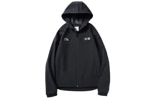 Li Ning Jackets Men's Black Hooded Moderate Other