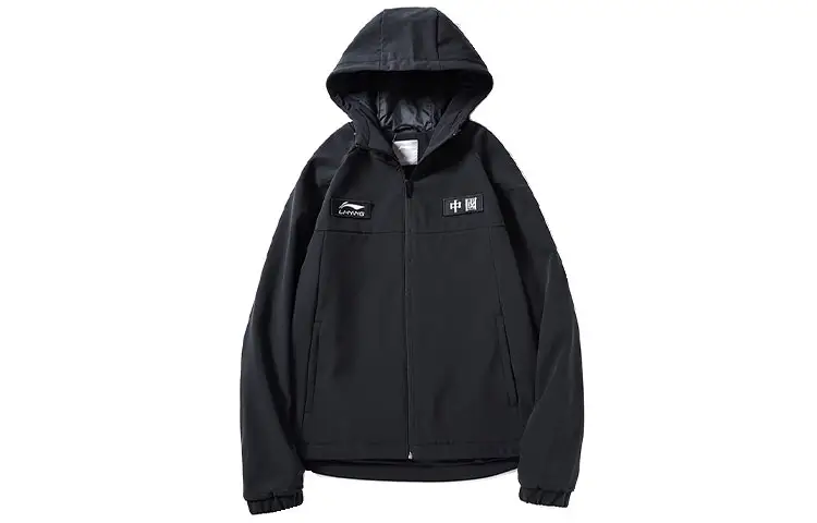 Li Ning Jackets Men's Black Hooded Moderate Other