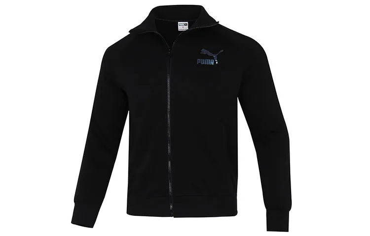 PUMA Jackets Men's Black Stand Collar Moderate Other