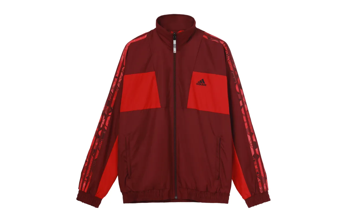 Adidas Jackets Men's Red Stand Collar Moderate Other