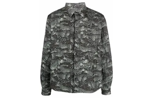 KENZO Jackets Men's Green Lapel Moderate Other