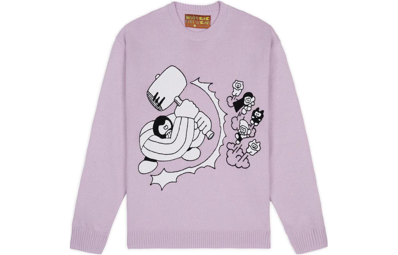 Свитер Brain Dead HAMMER SWEATER (фиолетовый)