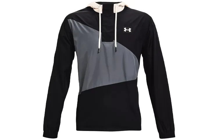 Under Armour Crest Jackets Men's Black Hooded Moderate Other