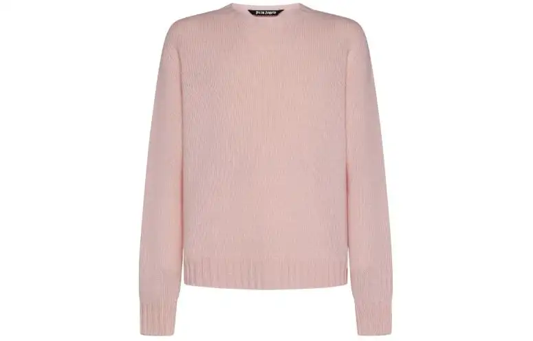 Palm Angels curved-logo wool-blend jumper
