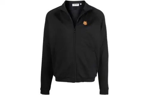 KENZO Classic Tiger Head Jackets Men's Black Lapel Moderate Other