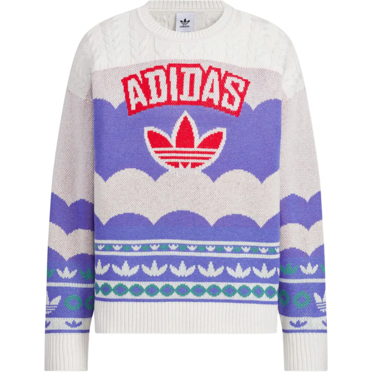 Adidas Originals Sweater Unisex Purple White