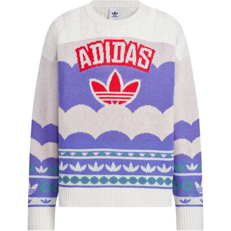 Adidas Originals Sweater Unisex Purple White