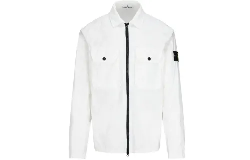STONE ISLAND Jackets Men's White Lapel Moderate Other