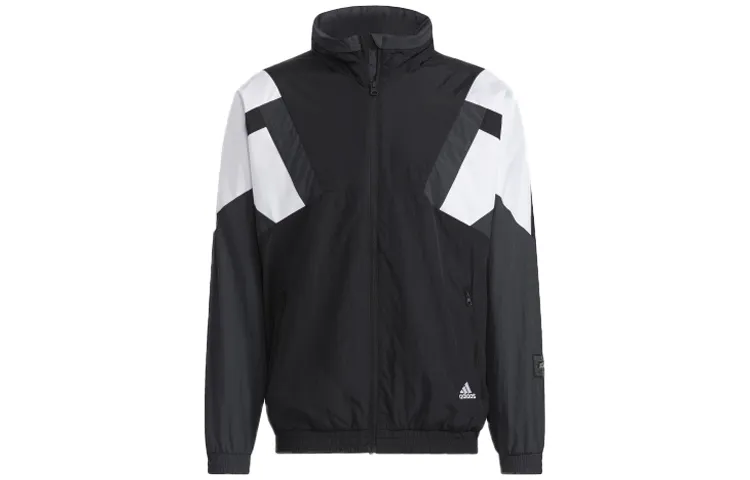 Adidas Jackets Men's Black Stand Collar Moderate Other