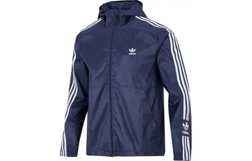 Adidas Originals Jackets Men's Navy Blue Hooded Moderate Other