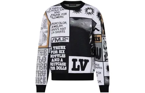 LOUIS VUITTON Pre Owned 2010s Fanzine Top