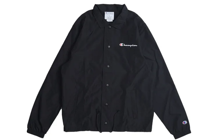 Champion Jacket US Version Unisex Black