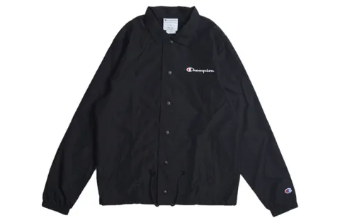 Champion Jacket US Version Unisex Black