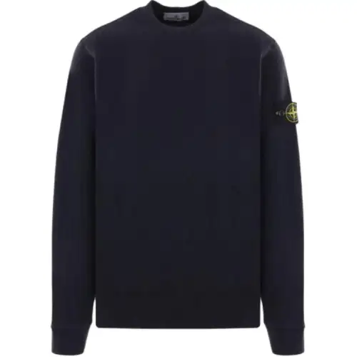 STONE ISLAND Logo Patch Crewneck Jumper