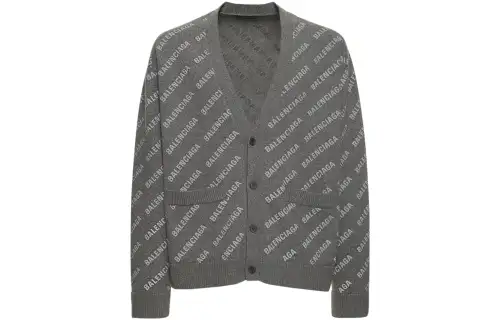 Balenciaga Regular Fit Knitwear Men's Gray