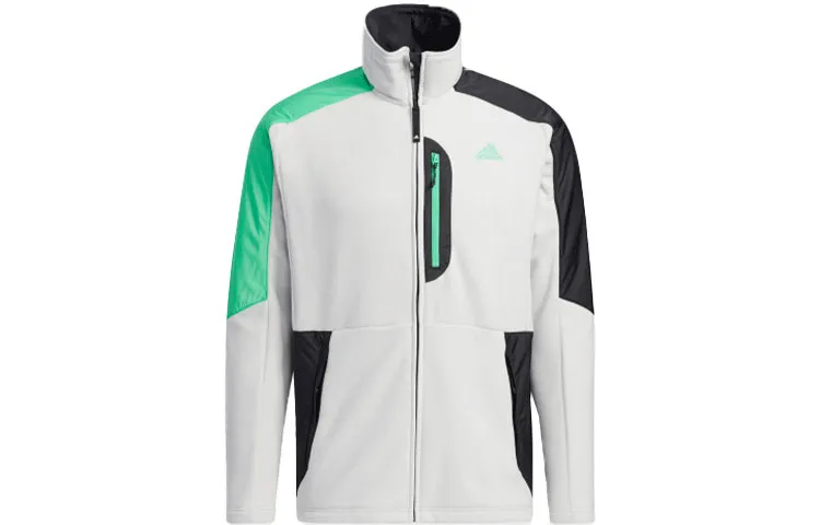 Adidas Jackets Men's White Stand Collar Moderate Other