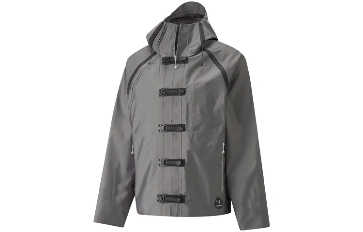 PUMA X PRONOUNCE Jackets Men's Silver Hooded Moderate Other