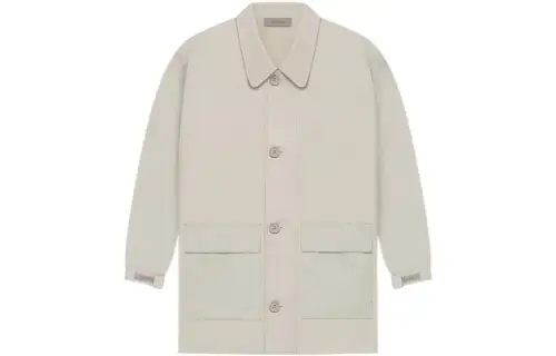 Fear of God Essentials SS22 Barn Jacket wheat solid color button lapel loose mid-length windproof American heavy jacket men's wheat color