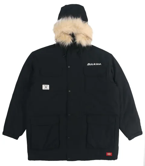 Dickies Jackets Unisex Black Hooded Thickened
