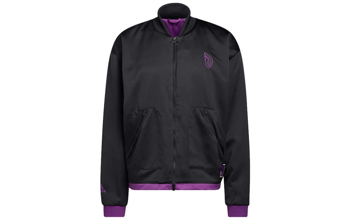 Adidas Jackets Men's Black Baseball Collar Moderate Other