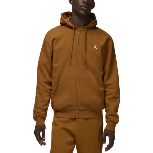 Jordan Brooklyn FleeceFull Zip Hoodie Sweatshirt Men's Desert Bronze