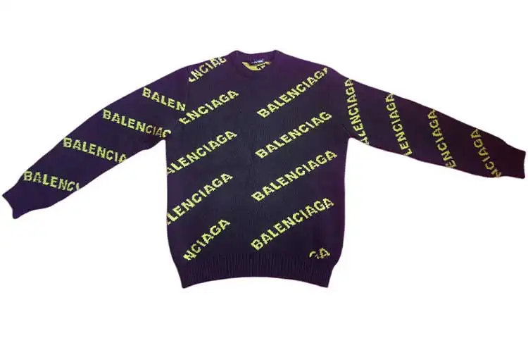 Balenciaga Sweater Regular Fit Men's Black