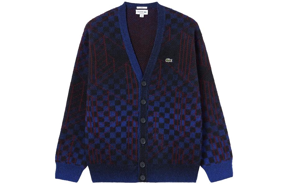 Кардиган LACOSTE В клетку (темно-синий)