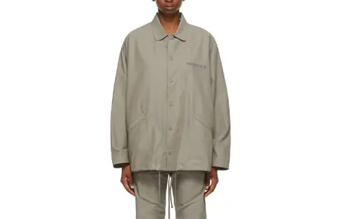 Fear Of God Essentials Dinosaur Series Jackets Men's Taupe Lapel Moderate Other