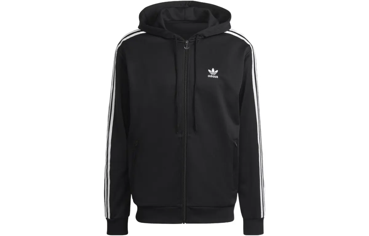 Adidas Originals Adicolor Jackets Men's Black Hooded Moderate Other