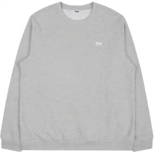 FILA Sweatshirts Men's Gray Crew Neck Moderate Regular