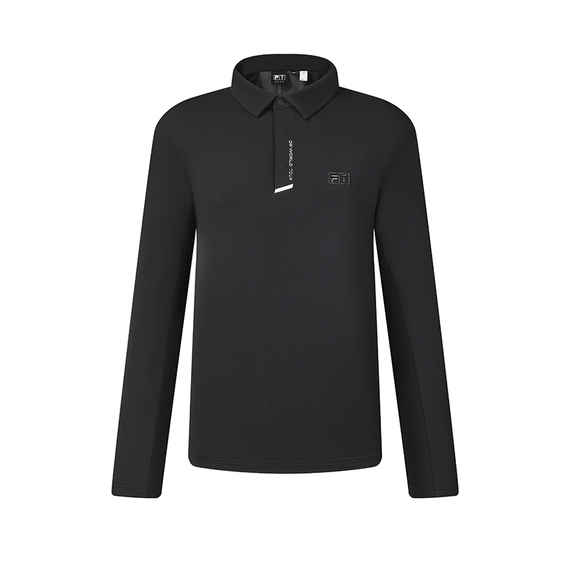Мужской лонгслив Fila Long Sleeve Polo Shirt (черный)