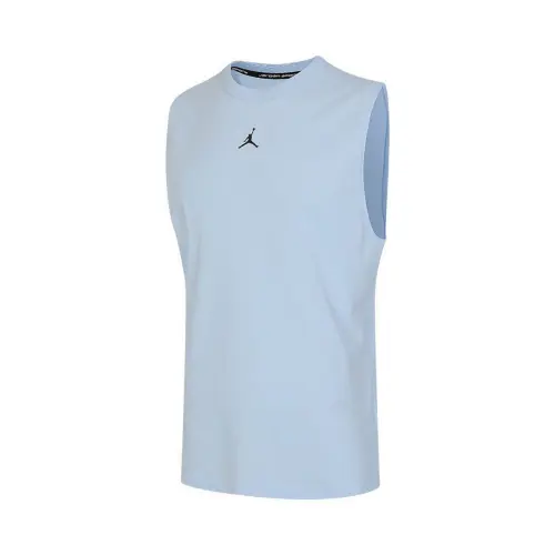 Jordan Tank Tops Men's Blue Crew Neck Moderate Other