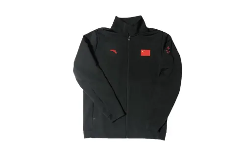 ANTA Jackets Men's Black Stand Collar Moderate Other