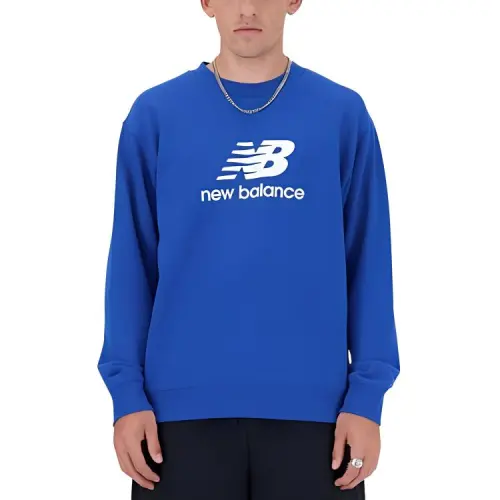 New Balance Sport Essentials Stacked Sweatshirt Men's Oasis Blue