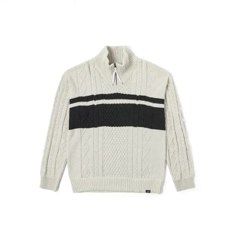 Vans Knitwear Unisex Ecru Stand Collar Moderate Other