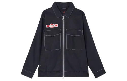 Jordan Jackets Men's Black Lapel Moderate Other