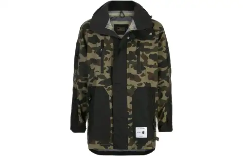 A BATHING APE Jackets Men's Dark Green Lapel Moderate Other