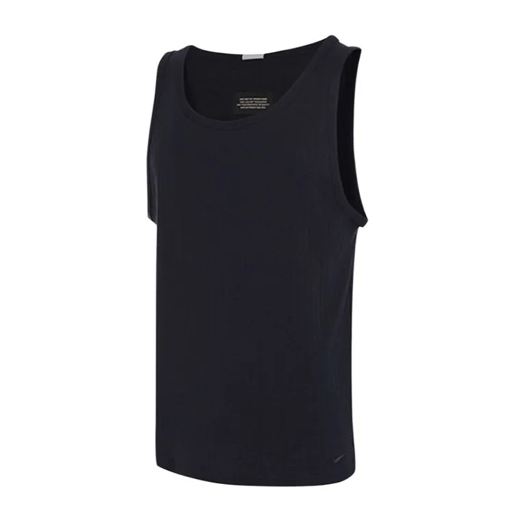 Nike Tank Tops Men's Black Crew Neck Moderate Racerback