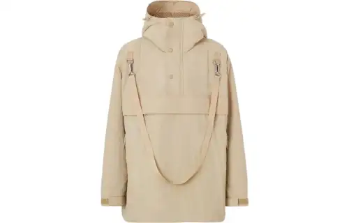 Burberry Logo Print Oversized Windbreaker Jacket